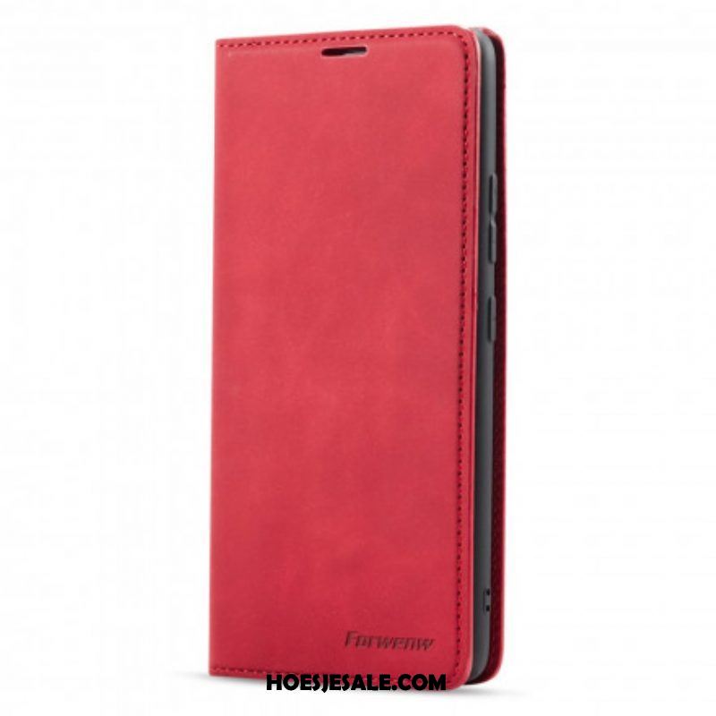 Bescherming Hoesje voor Samsung Galaxy M12 / A12 Folio-hoesje Forwenw Ledereffect