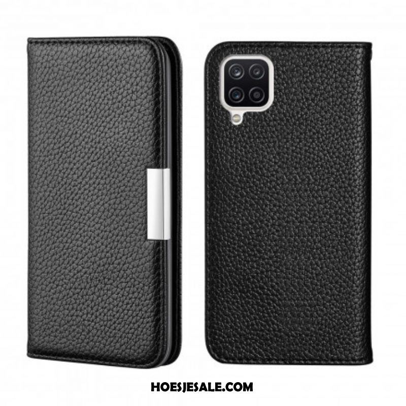 Bescherming Hoesje voor Samsung Galaxy M12 / A12 Folio-hoesje Imitatieleer Litchi Ultra Chic