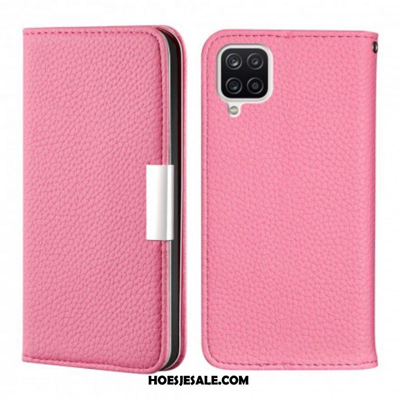 Bescherming Hoesje voor Samsung Galaxy M12 / A12 Folio-hoesje Imitatieleer Litchi Ultra Chic