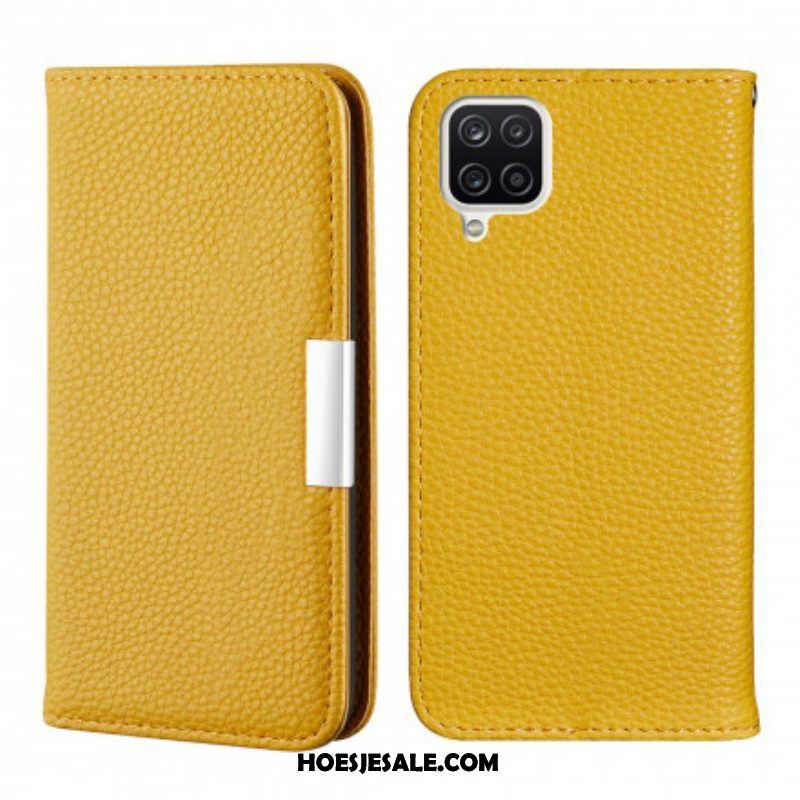 Bescherming Hoesje voor Samsung Galaxy M12 / A12 Folio-hoesje Imitatieleer Litchi Ultra Chic