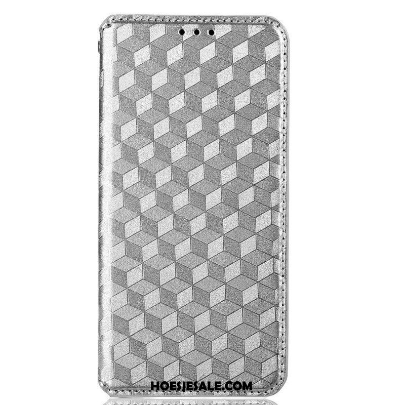 Bescherming Hoesje voor Samsung Galaxy M13 Folio-hoesje 3d Kubussen