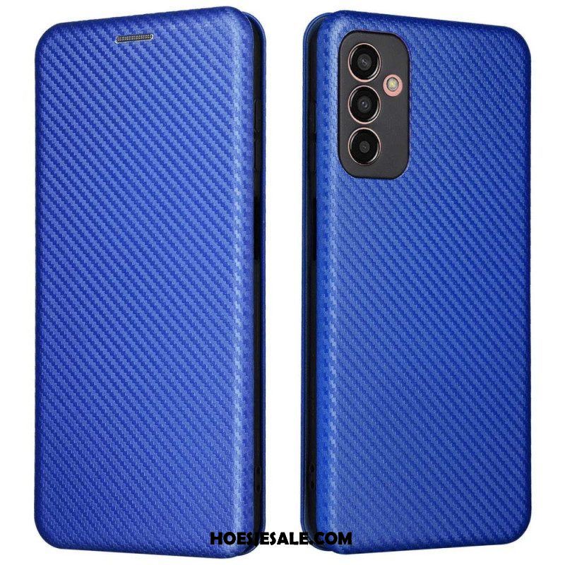 Bescherming Hoesje voor Samsung Galaxy M13 Folio-hoesje Koolstofvezel