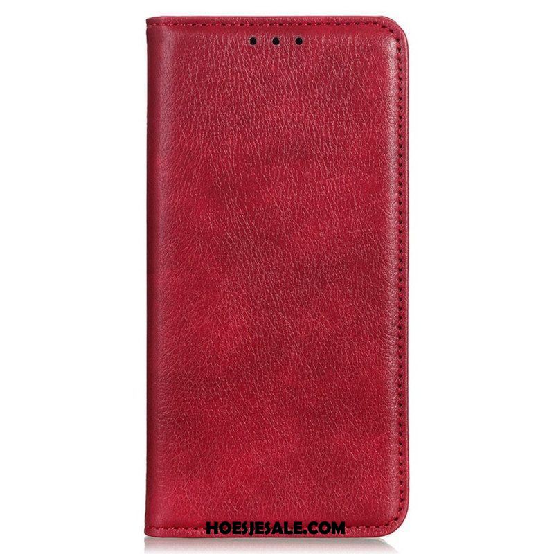 Bescherming Hoesje voor Samsung Galaxy M13 Folio-hoesje Litchi Splitleer