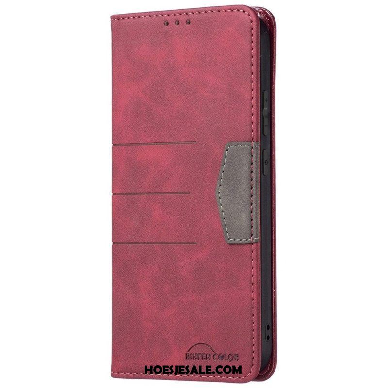 Bescherming Hoesje voor Samsung Galaxy M23 5G Folio-hoesje Binfen-kleur