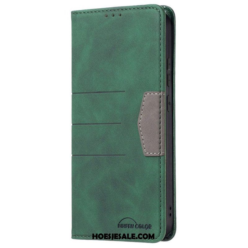 Bescherming Hoesje voor Samsung Galaxy M23 5G Folio-hoesje Binfen-kleur