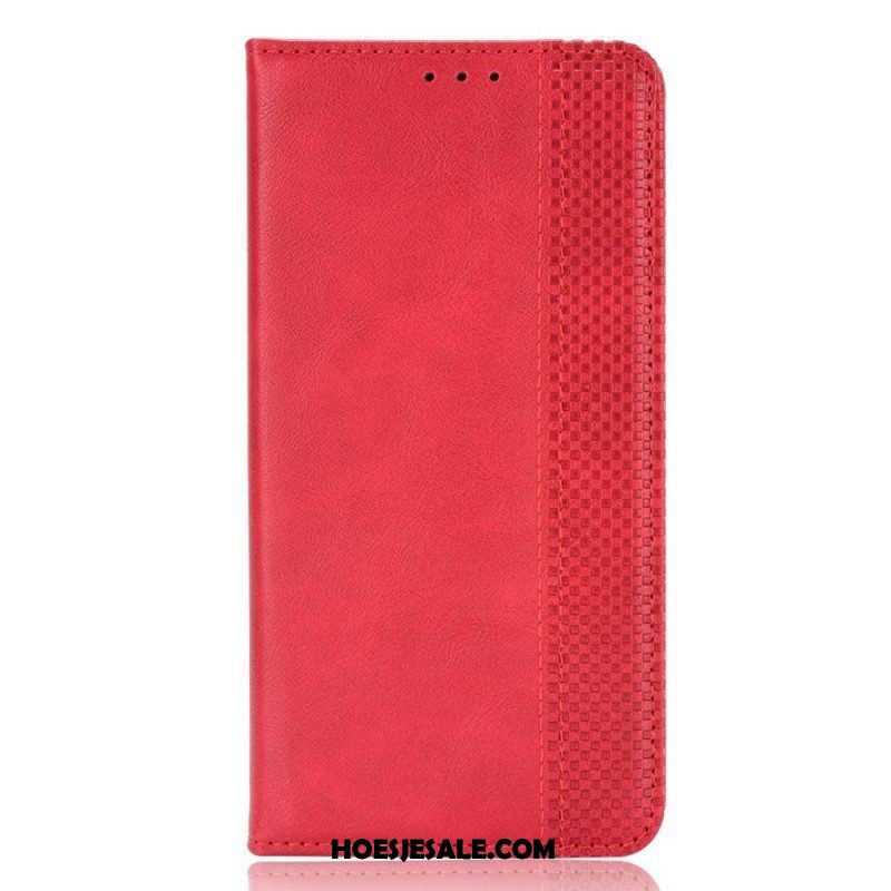 Bescherming Hoesje voor Samsung Galaxy M23 5G Folio-hoesje Gestileerd Vintage Leereffect