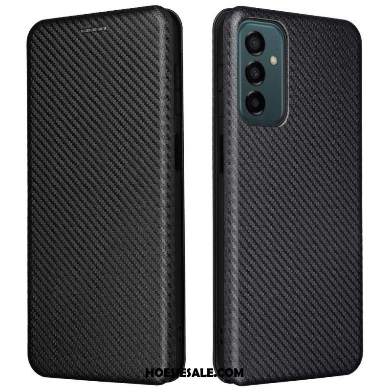 Bescherming Hoesje voor Samsung Galaxy M23 5G Folio-hoesje Koolstofvezel