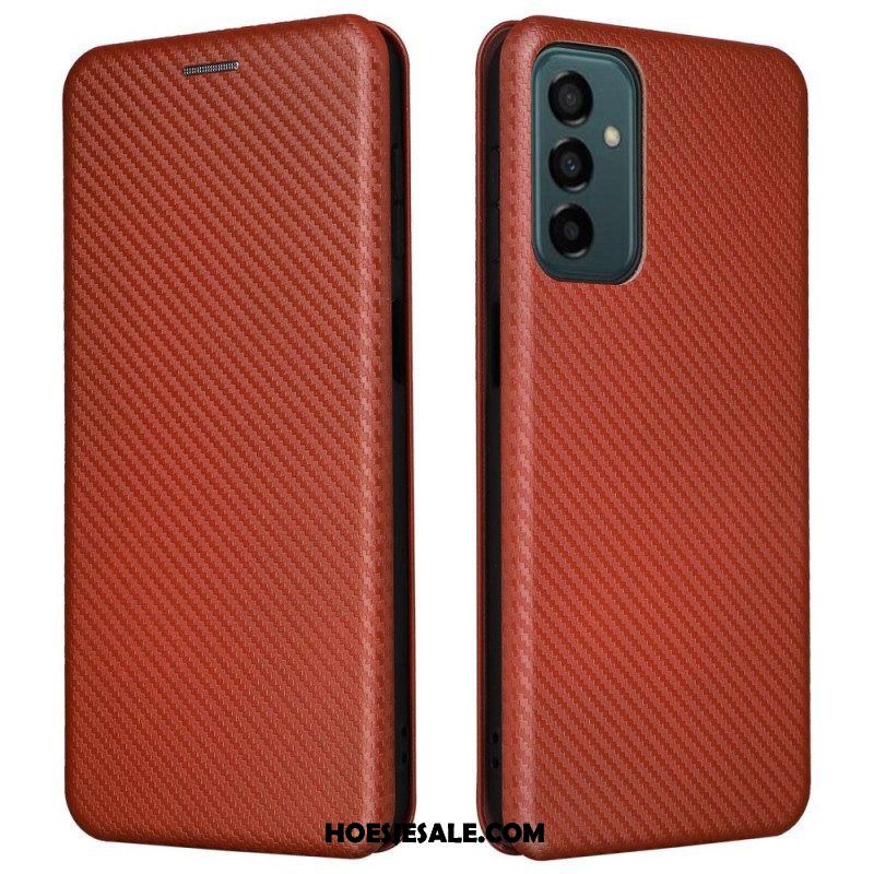 Bescherming Hoesje voor Samsung Galaxy M23 5G Folio-hoesje Koolstofvezel