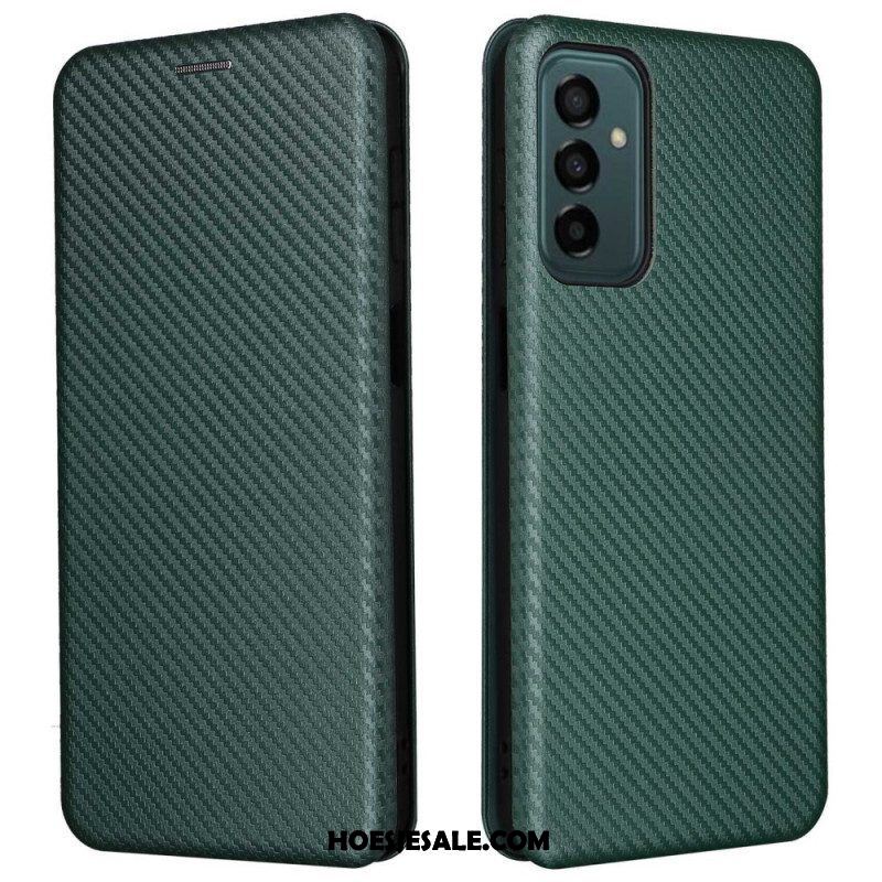 Bescherming Hoesje voor Samsung Galaxy M23 5G Folio-hoesje Koolstofvezel