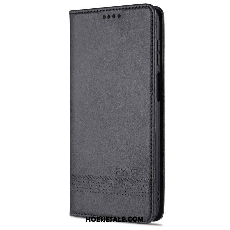 Bescherming Hoesje voor Samsung Galaxy M32 Folio-hoesje Azns Leerstyling