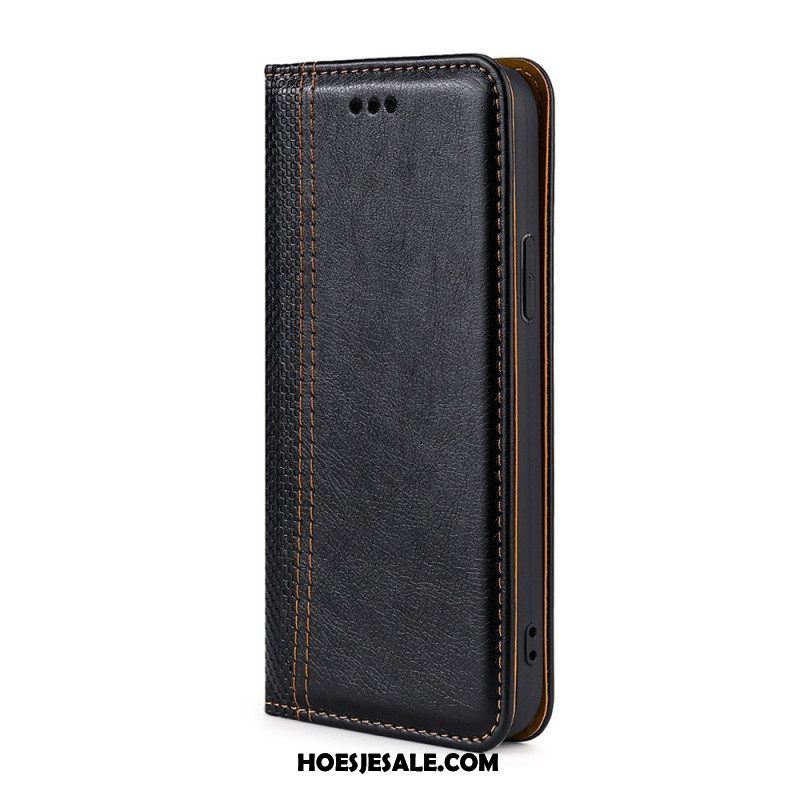 Bescherming Hoesje voor Samsung Galaxy M32 Folio-hoesje Vintage Lederen Stijl