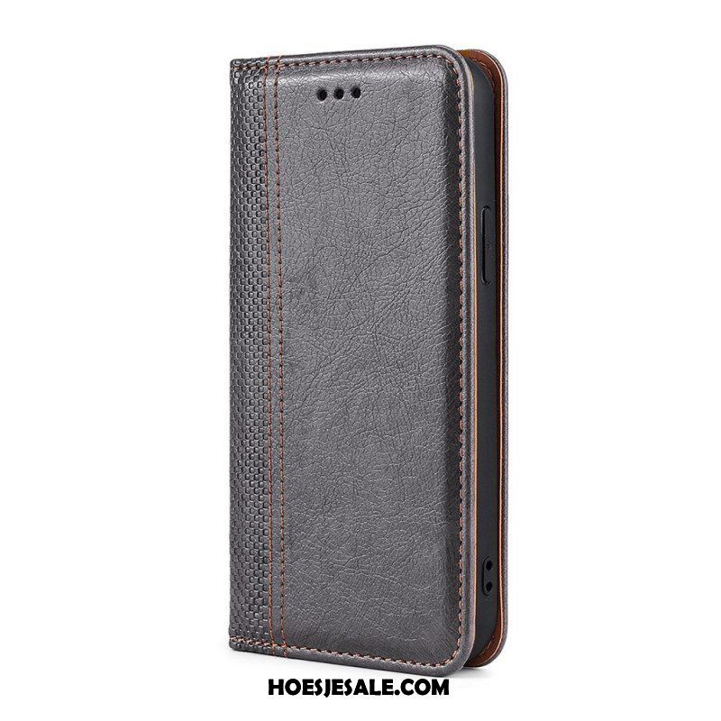 Bescherming Hoesje voor Samsung Galaxy M32 Folio-hoesje Vintage Lederen Stijl