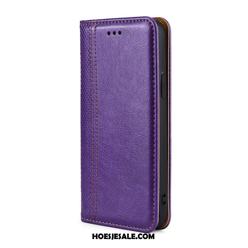 Bescherming Hoesje voor Samsung Galaxy M32 Folio-hoesje Vintage Lederen Stijl