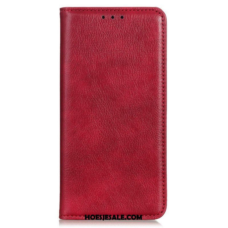 Bescherming Hoesje voor Samsung Galaxy M33 5G Folio-hoesje Litchi Splitleer