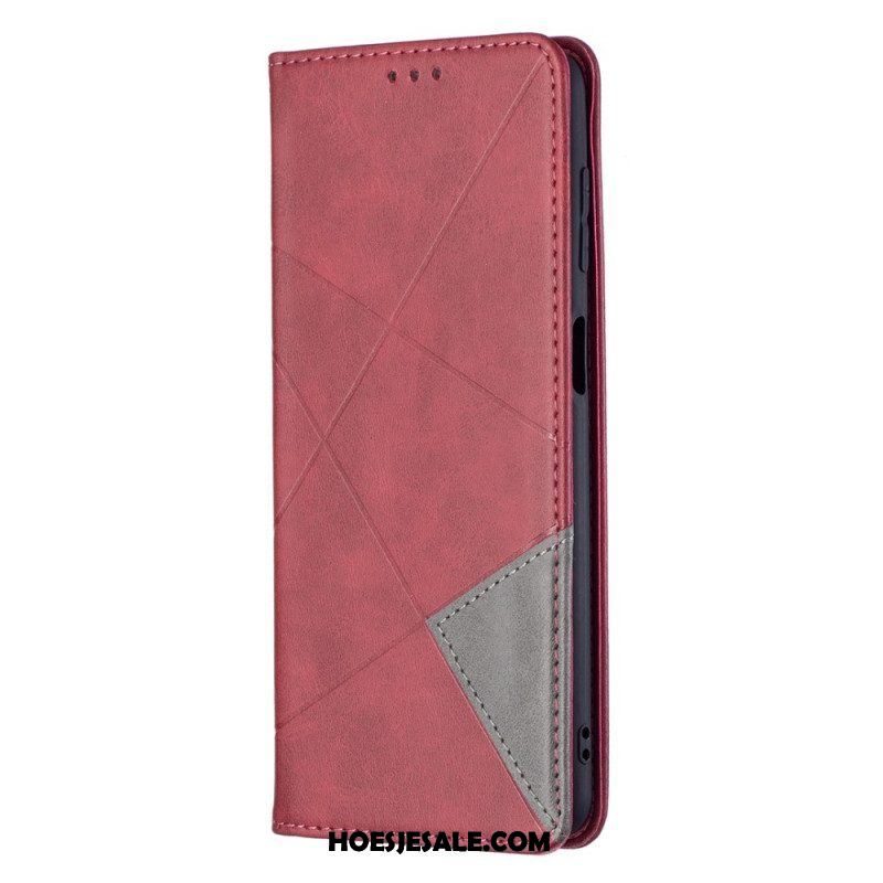 Bescherming Hoesje voor Samsung Galaxy M52 5G Folio-hoesje Patroon Van Imitatieleer