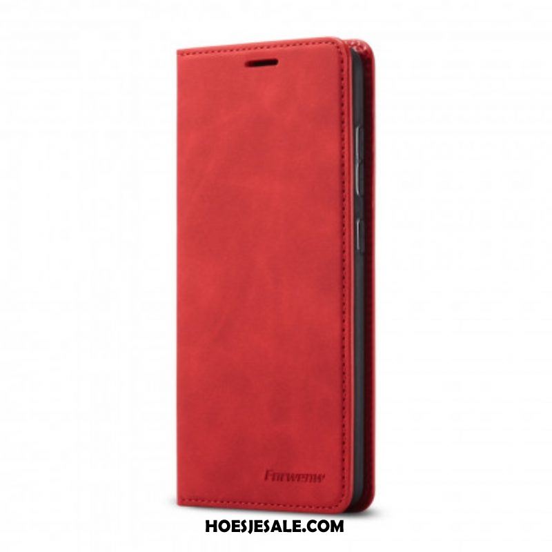 Bescherming Hoesje voor Samsung Galaxy S21 5G Folio-hoesje Forwenw Ledereffect