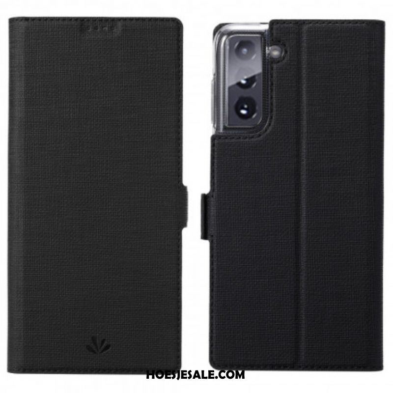 Bescherming Hoesje voor Samsung Galaxy S21 5G Folio-hoesje Getextureerde Vili Dmx