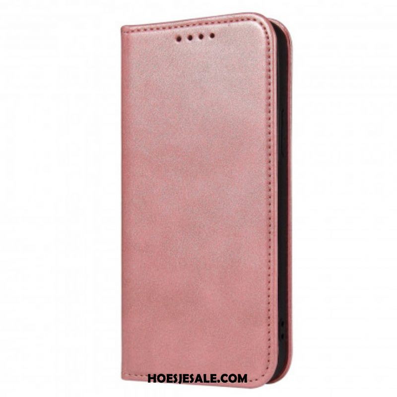 Bescherming Hoesje voor Samsung Galaxy S21 5G Folio-hoesje Leereffect In Zakelijke Stijl