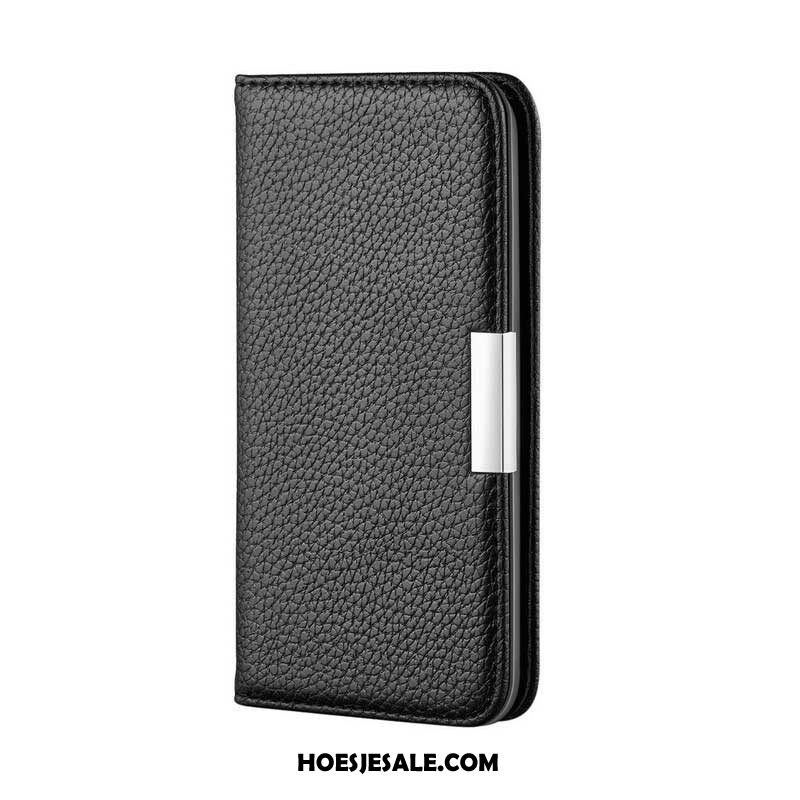 Bescherming Hoesje voor Samsung Galaxy S21 FE Folio-hoesje Imitatieleer Litchi Ultra Chic