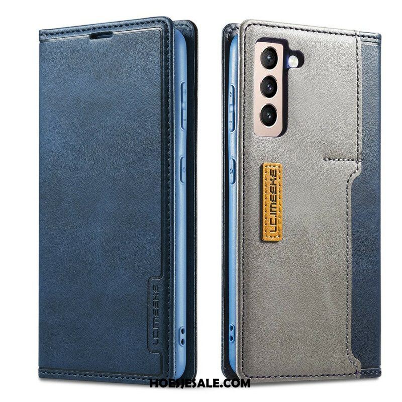 Bescherming Hoesje voor Samsung Galaxy S21 FE Folio-hoesje Lc-001 Serie Lc.imeeke