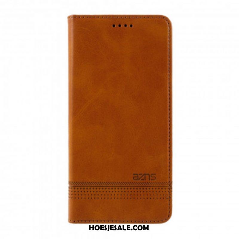 Bescherming Hoesje voor Samsung Galaxy S21 Plus 5G Folio-hoesje Azns Leerstyling