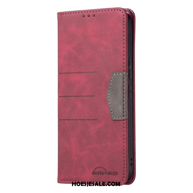 Bescherming Hoesje voor Samsung Galaxy S22 5G Folio-hoesje Binfen-kleur