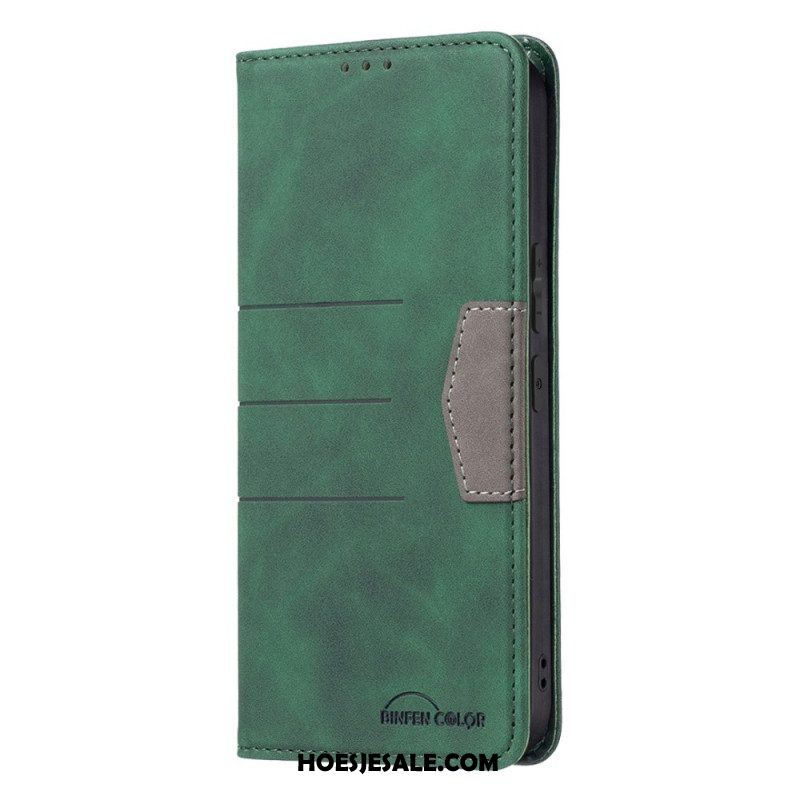 Bescherming Hoesje voor Samsung Galaxy S22 5G Folio-hoesje Binfen-kleur