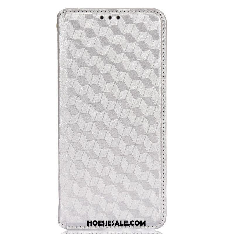 Bescherming Hoesje voor Samsung Galaxy S22 5G Folio-hoesje Diamant Leereffect