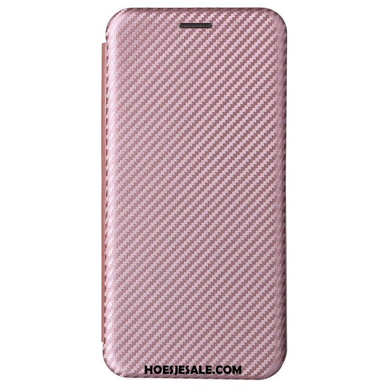 Bescherming Hoesje voor Samsung Galaxy S22 5G Folio-hoesje Koolstofvezel