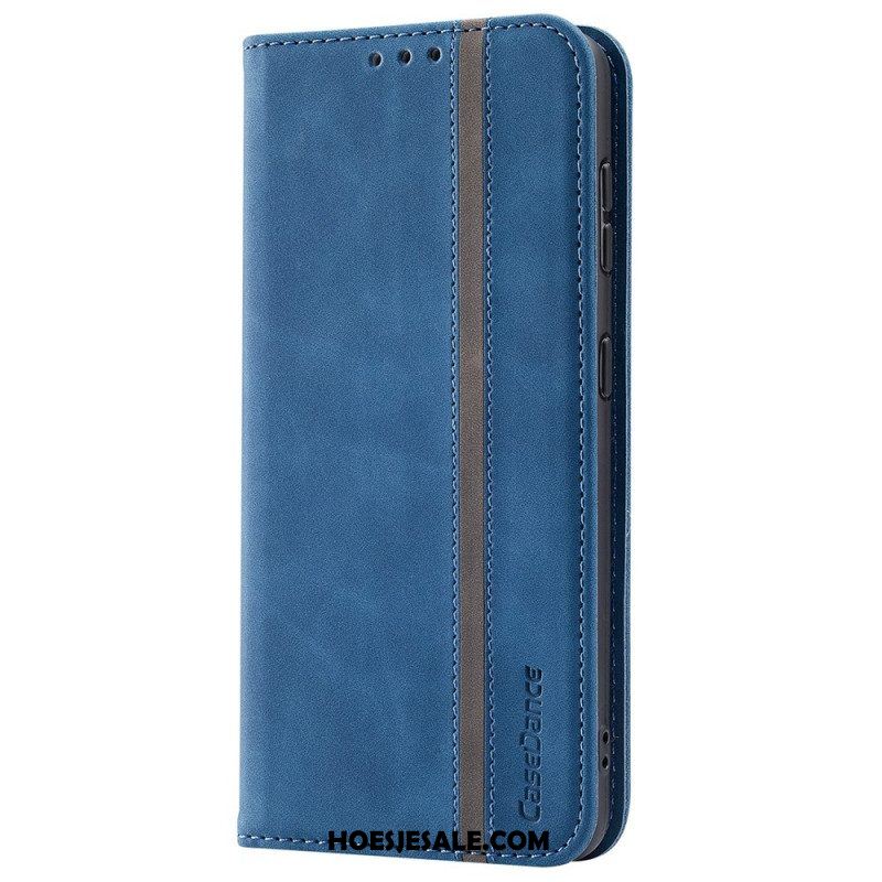 Bescherming Hoesje voor Samsung Galaxy S22 5G Folio-hoesje Kunstleer Casedance