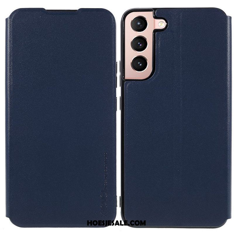 Bescherming Hoesje voor Samsung Galaxy S22 5G Folio-hoesje X-level Fib Ii-serie