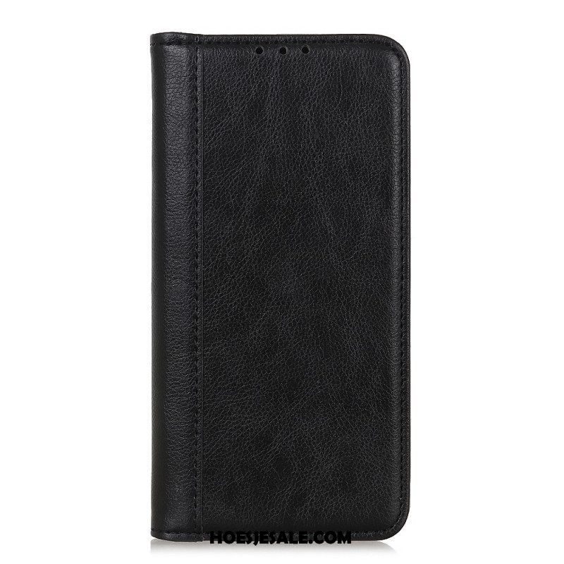 Bescherming Hoesje voor Samsung Galaxy S22 Plus 5G Folio-hoesje Elegantie Split Litchi Leer