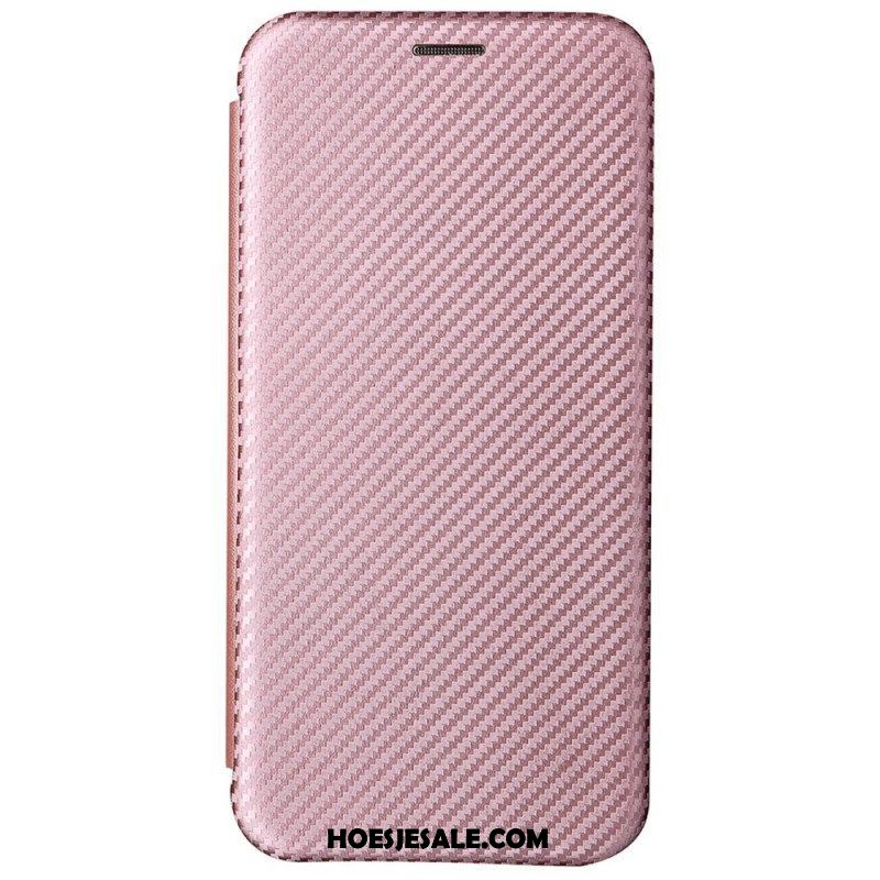 Bescherming Hoesje voor Samsung Galaxy S22 Plus 5G Folio-hoesje Koolstofvezel