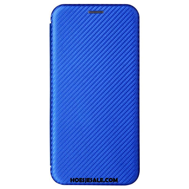 Bescherming Hoesje voor Samsung Galaxy S22 Plus 5G Folio-hoesje Koolstofvezel