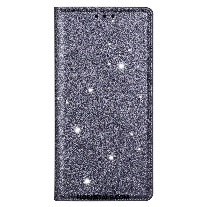 Bescherming Hoesje voor Samsung Galaxy S22 Plus 5G Folio-hoesje Paillettenstijl