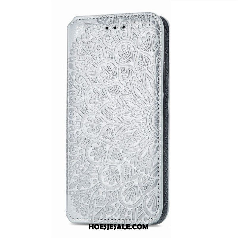 Bescherming Hoesje voor Samsung Galaxy S22 Ultra 5G Folio-hoesje Mandala