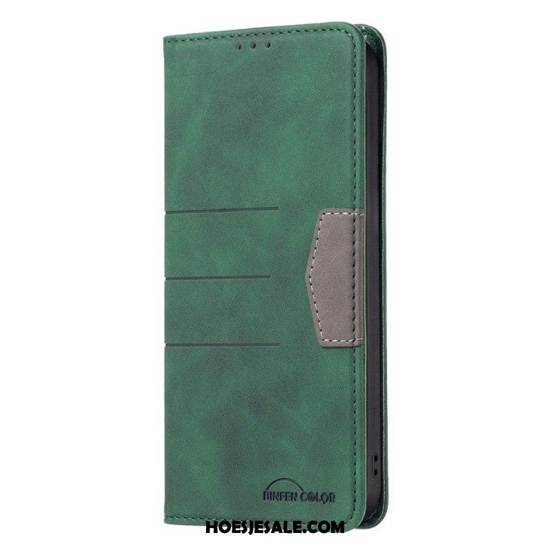 Bescherming Hoesje voor Samsung Galaxy S23 5G Folio-hoesje Binfen-kleur