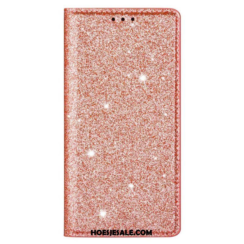 Bescherming Hoesje voor Samsung Galaxy S23 5G Folio-hoesje Paillettenstijl