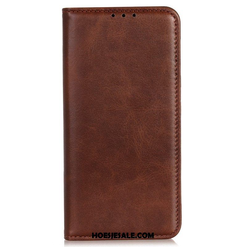 Bescherming Hoesje voor Samsung Galaxy S23 Plus 5G Folio-hoesje Gespleten Leer