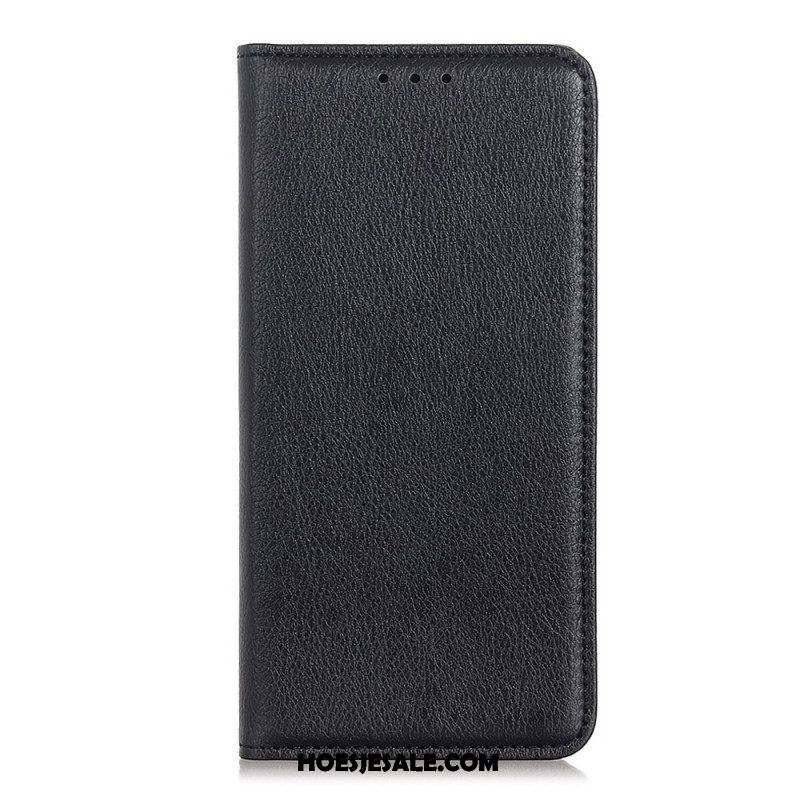 Bescherming Hoesje voor Samsung Galaxy S23 Plus 5G Folio-hoesje Litchi Splitleer