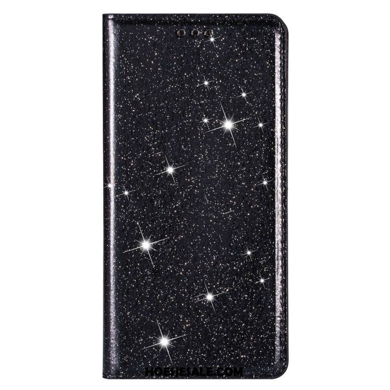 Bescherming Hoesje voor Samsung Galaxy S23 Plus 5G Folio-hoesje Paillettenstijl