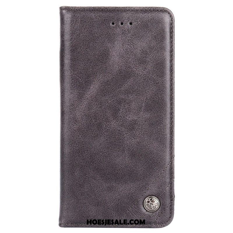 Bescherming Hoesje voor Samsung Galaxy S23 Ultra 5G Folio-hoesje Decoratieve Klinknagels