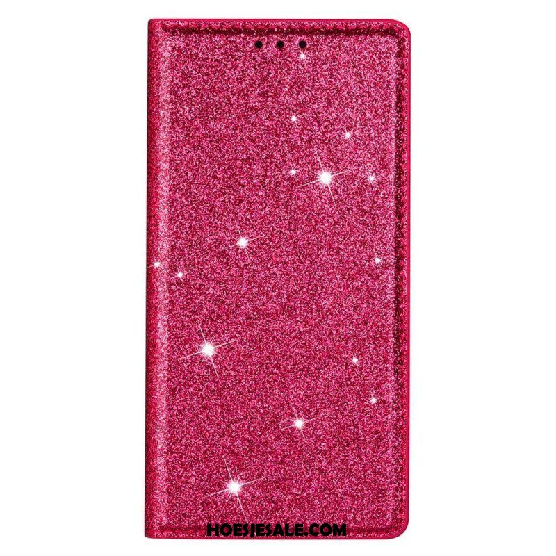 Bescherming Hoesje voor Samsung Galaxy S23 Ultra 5G Folio-hoesje Paillettenstijl