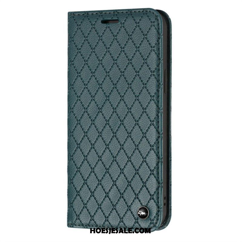 Bescherming Hoesje voor Samsung Galaxy S23 Ultra 5G Folio-hoesje Rfid-diamanten