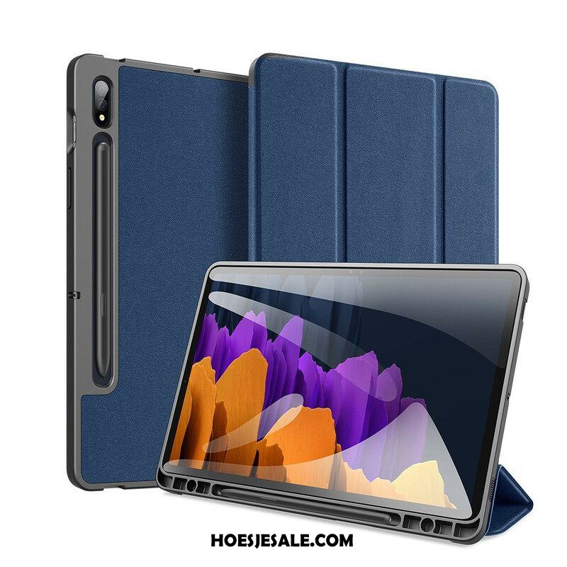 Bescherming Hoesje voor Samsung Galaxy Tab S7 FE Domo-serie Dux-ducis