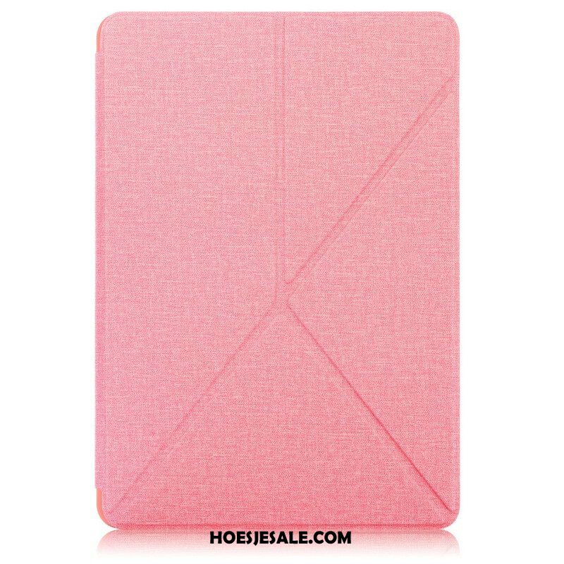 Bescherming Hoesje voor Samsung Galaxy Tab S7 FE Origami Stof Textuur