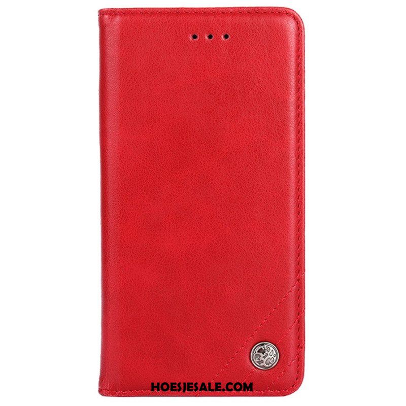 Bescherming Hoesje voor Sony Xperia 10 IV Folio-hoesje Kunstleer Decoratieve Klinknagel