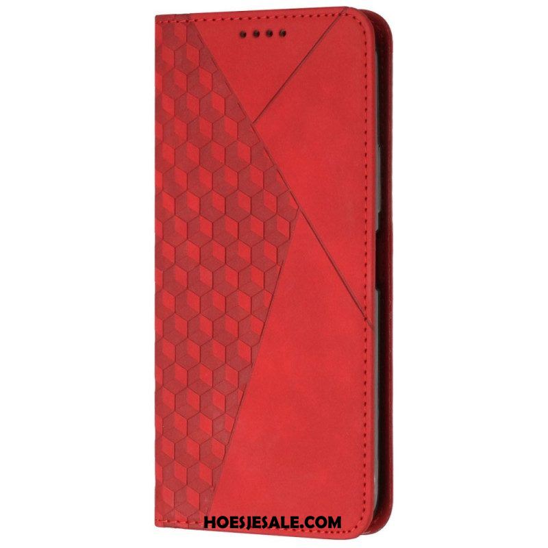 Bescherming Hoesje voor Xiaomi 12 Lite Folio-hoesje Stijl Leer 3d-patroon