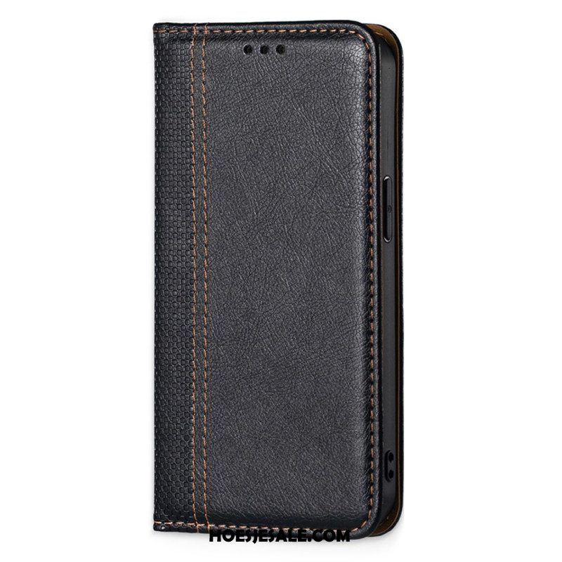 Bescherming Hoesje voor Xiaomi 12 Pro Folio-hoesje Vintage Leereffect