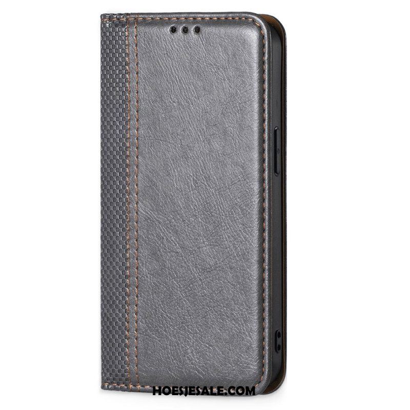 Bescherming Hoesje voor Xiaomi 12 Pro Folio-hoesje Vintage Leereffect